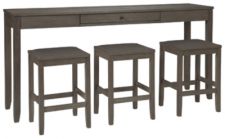 Caitbrook Counter Height Dining Room Table and Bar Stools (Set of 3)