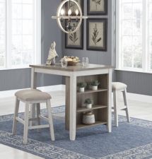 Skempton Counter Height Dining Room Table and Bar Stools (Set of 3)