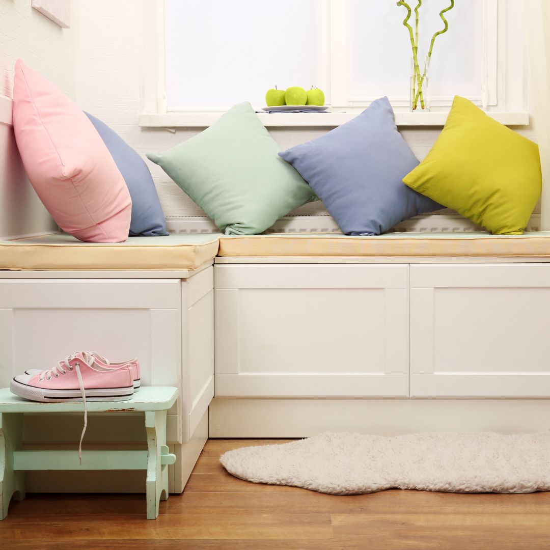 pastel throw pillows